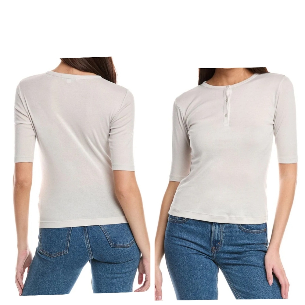 Vince Elbow-Sleeve Henley